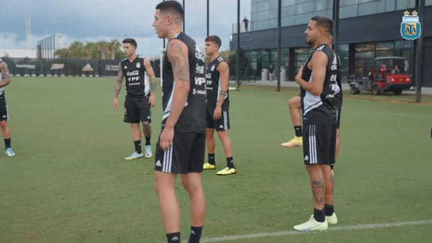 The Argentinian national team recover after Honduras friendly